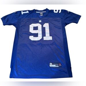 Authentic Reebok Men New York Giants Justin Tuck Stitched Jersey Sz 50